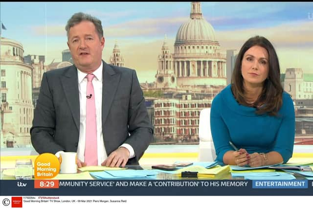 Piers Morgan and former co-presenter Susanna Reid