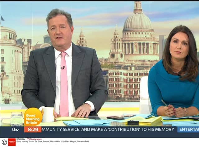 Piers Morgan and former co-presenter Susanna Reid