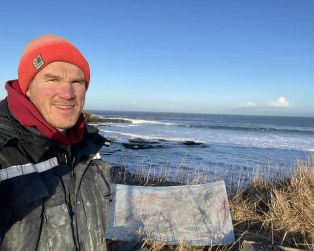Ross Ryan painting in Caithness PIC: Courtesy of the artist