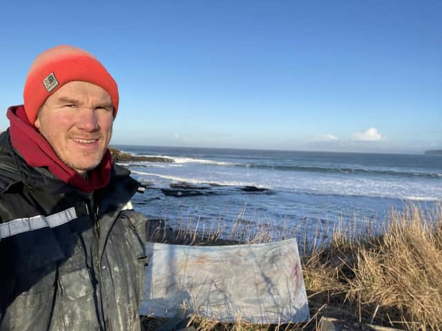 Ross Ryan painting in Caithness PIC: Courtesy of the artist