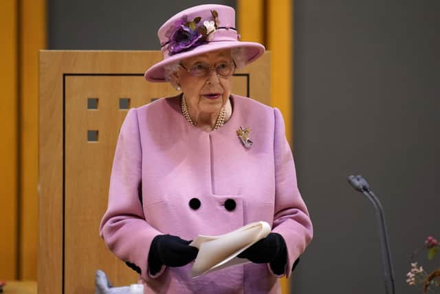 Queen Elizabeth II's remarks emerged in clips of a conversation filmed on a phone camera during a trip to Cardiff for the opening of the Welsh Senedd.