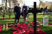 Members of the public attend the service of Remembrance to commemorate Armistice Day at the Scott Monument in Edinburgh (Picture: Jeff J Mitchell/Getty Images)
