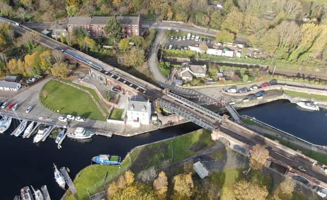 The Bowline scheme will bring the former railway swing bridge into use for the first time in 61 years. Picture: Scottish Canals