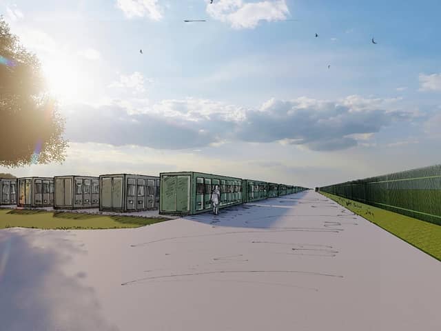 A CGI of how the flexible energy battery storage park should look when completed.