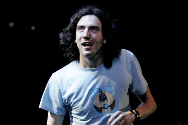 In 2005 thousands attended the free LIve 8 charity concert held at Murrayfield Stadium organised by Bob Geldof and Midge Ure. Gary Lightbody is pictured performing at the event with his band Snow Patrol.