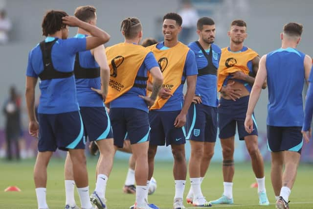 England play their first World Cup match against Iran. (Photo by Alex Pantling/Getty Images)