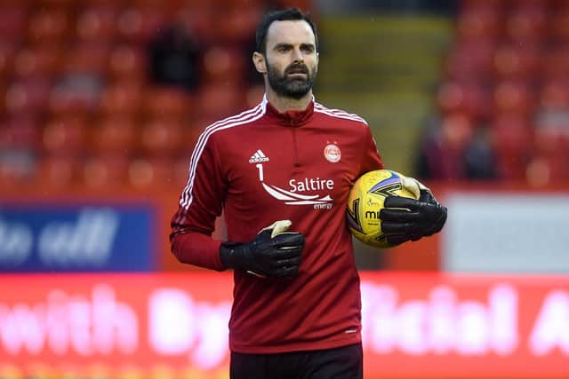 Aberdeen goalkeeper Joe Lewis.