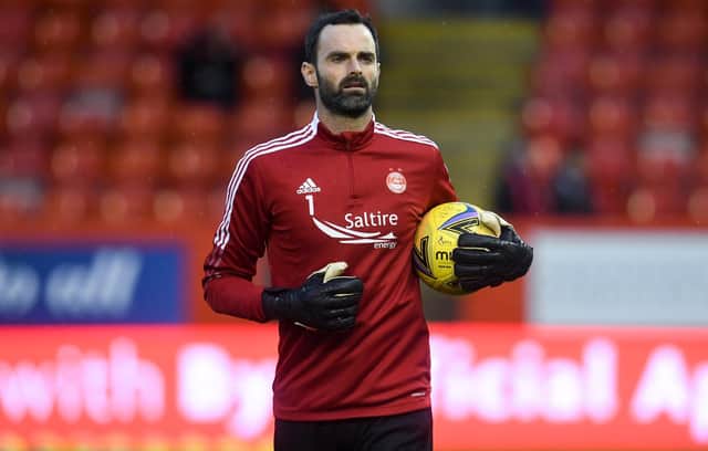 Aberdeen goalkeeper Joe Lewis.