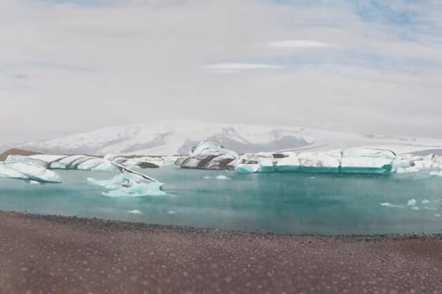 Detail from Glacial Lagoon by Frances Walker