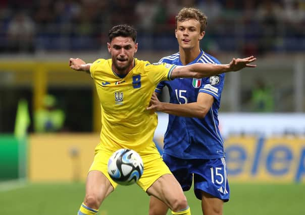 Italy and Ukraine face a head-to-head match to decide Euro 2024 qualification - but Scotland are already there. (Photo by Marco Luzzani/Getty Images)