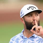 Jon Rahm's lips have been tight since it was rumoured that he could be set for a sensational move to the LIV Golf League. Picture: Andrew Redington/Getty Images.