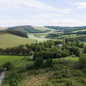 Beldorney Castle and Estate near Huntly, Aberdeenshire, which has now been bought by social entrepreneur and climate change pioneer Jeremy Leggett. PIC: Contributed.