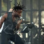Kayus Bankole of Young Fathers performs during the Nice's Jazz Festival in July 2018 (Picture: Valery Hache/AFP via Getty Images)