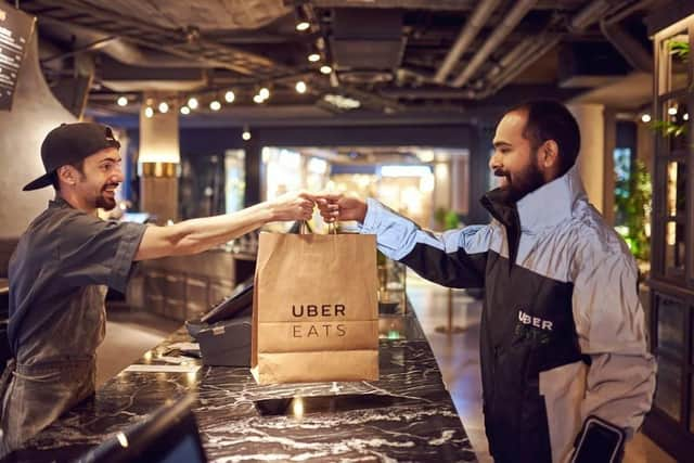 Uber Eats courier