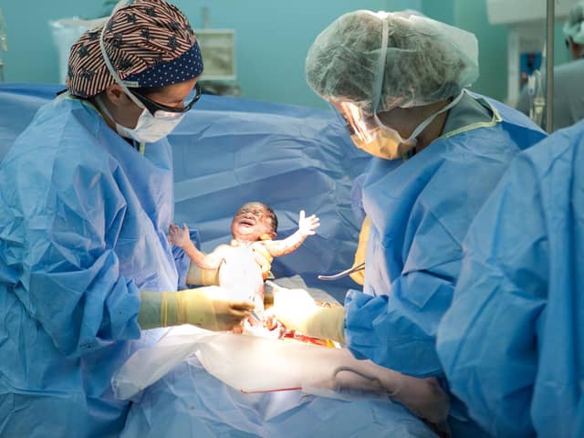 Caesareans are now commonplace, but once they were a death sentence for the mother (Picture: Brendan Hoffman/Getty Images)