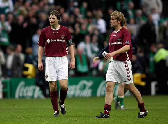 Robbie Neilson had his say on the comments made by former Hearts team-mate Steven Pressley. Picture: SNS