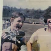 Peter Hoffman (right) and friend and neighbour Paul Forbes (left) who touched success on the track after starting their sporting missions at Meadowbank Stadium following the 1970 Commonwealth Games in Edinburgh.