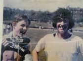 Peter Hoffman (right) and friend and neighbour Paul Forbes (left) who touched success on the track after starting their sporting missions at Meadowbank Stadium following the 1970 Commonwealth Games in Edinburgh.
