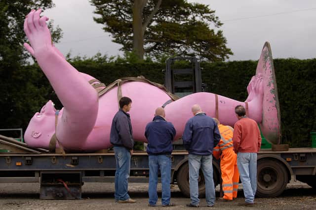 The Kong statue was moved from Ingliston in 2005 following the closure of the once popular market.