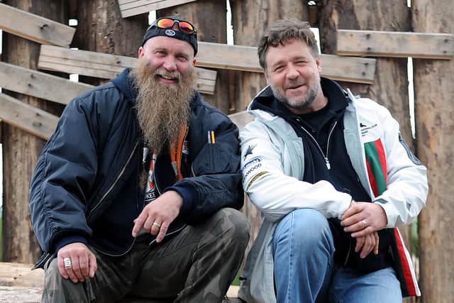 Charlie's pal Russell Crowe donated £5000 to help him fund the vital medical treatment (Picture: Michael Gillen)