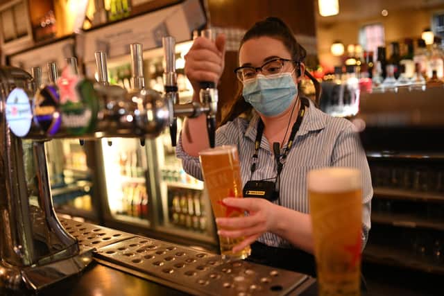 Wetherspoon is currently compiling a list of Scottish pubs which can reopen if and when the Scottish Government give the go ahead. (Photo by OLI SCARFF/AFP via Getty Images)