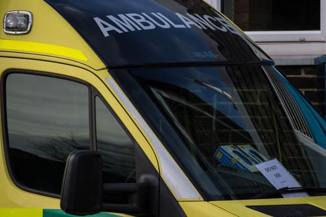 A man has been arrested after ambulance crews were assaulted while they were working in Ayr.