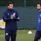Scotland goalkeepers David Marshall (left) and Craig Gordon.