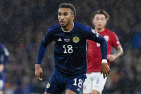 As Scotland's only English Premier League-based striker, Jacob Brown will be "pushing" all the way to make the squad for next year's finals in Germany.(Photo by Craig Williamson / SNS Group)