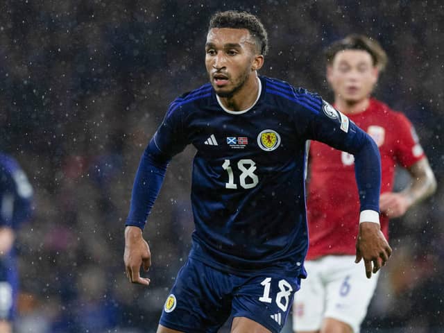 As Scotland's only English Premier League-based striker, Jacob Brown will be "pushing" all the way to make the squad for next year's finals in Germany.(Photo by Craig Williamson / SNS Group)