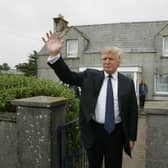 Favourite son?: Donald Trump visited the home in which his mother grew up on the Isle of Lewis