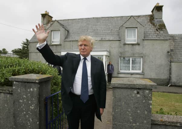 Favourite son?: Donald Trump visited the home in which his mother grew up on the Isle of Lewis