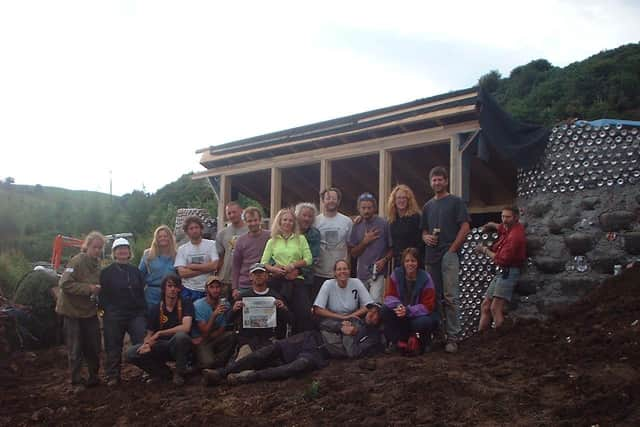 The Earthship took two years to build and opened its doors in 2004.