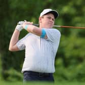 Bob MacIntyrein action during a practice round prior to the 2023 PGA Championship at Oak Hill Country Club in Rochester, New York. Picture: Andy Lyons/Getty Images.