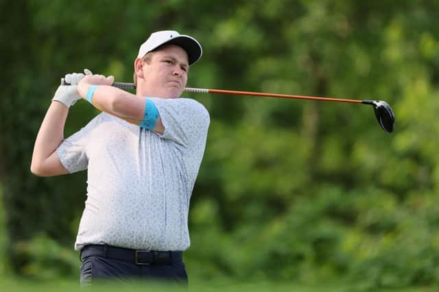 Bob MacIntyrein action during a practice round prior to the 2023 PGA Championship at Oak Hill Country Club in Rochester, New York. Picture: Andy Lyons/Getty Images.