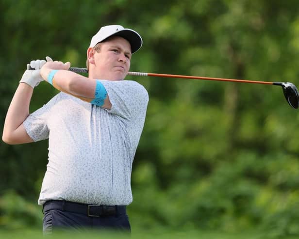 Bob MacIntyrein action during a practice round prior to the 2023 PGA Championship at Oak Hill Country Club in Rochester, New York. Picture: Andy Lyons/Getty Images.