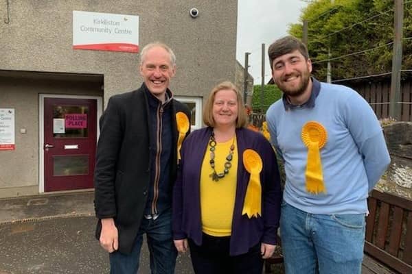 Lib Dems Kevin Lang, Louise Young and Lewis Younie were all elected in Edinburgh's Almond ward