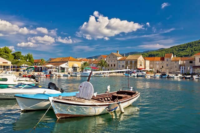 A harbour in Stari Grad, Croatia. Pic: Alamy/PA.