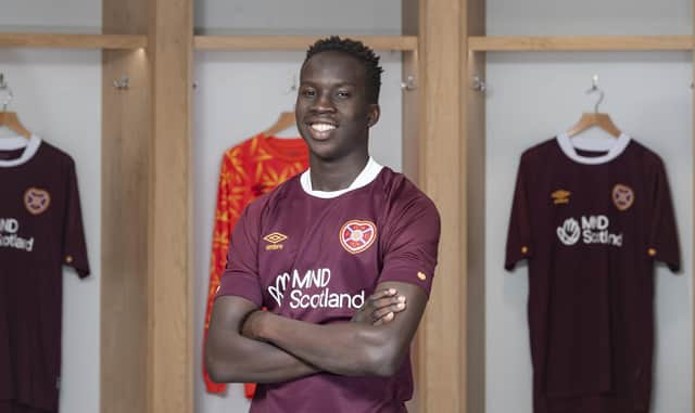 Garang Kuol has signed for Hearts for the rest of the season.