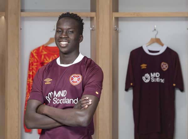 Garang Kuol has signed for Hearts for the rest of the season.