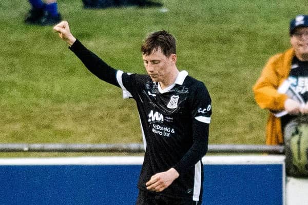 Kane Hester scored all four goals for Elgin City in their Scottish Cup triumph.