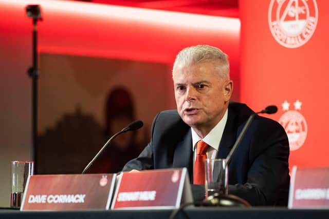 Aberdeen chairman Dave Cormack wants temporary league reconstruction. Picture: SNS