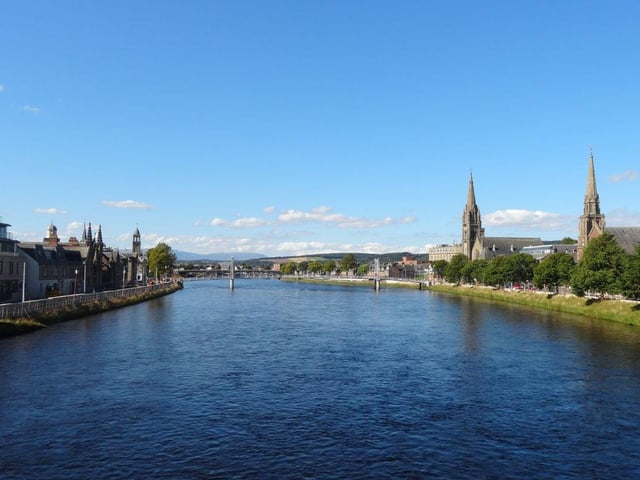 The Highland capital of Inverness - along with nearby Balloch, Culloden, Milton of Leys, Smithton and Westhill - has a population of 79,400.