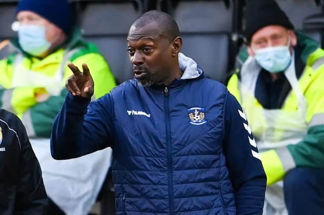 Alex Dyer is preparing his Kilmarnock team to face Hibs this weekend.