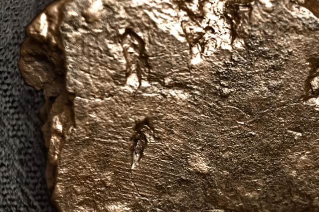 The fingerprint of the 13-year-old boy left on a piece of prehistoric pottery in Orkney. (Picture: UHI Archaeology Institute)