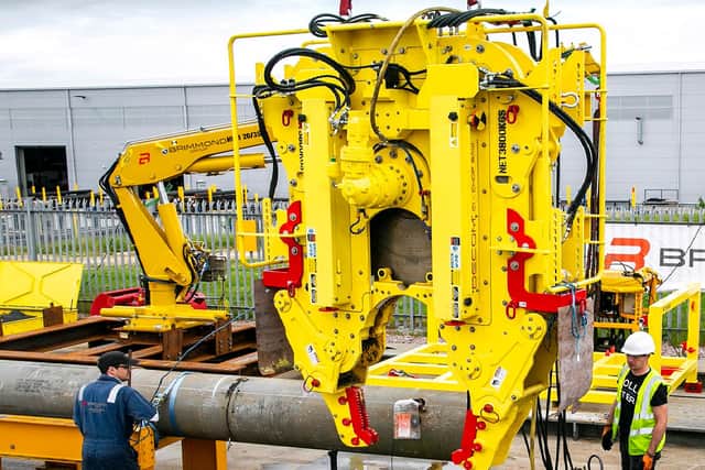 Decom Engineering is a major provider of green decommissioning systems to oil and gas contractors. Picture: Rory Raitt