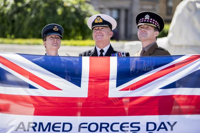 Armed forces day in Glasgow's George Square, 2018 (John Devlin)