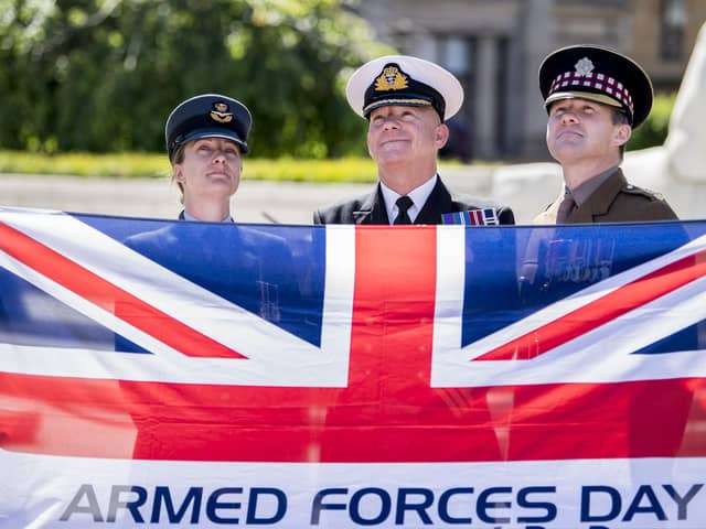 Armed forces day in Glasgow's George Square, 2018 (John Devlin)