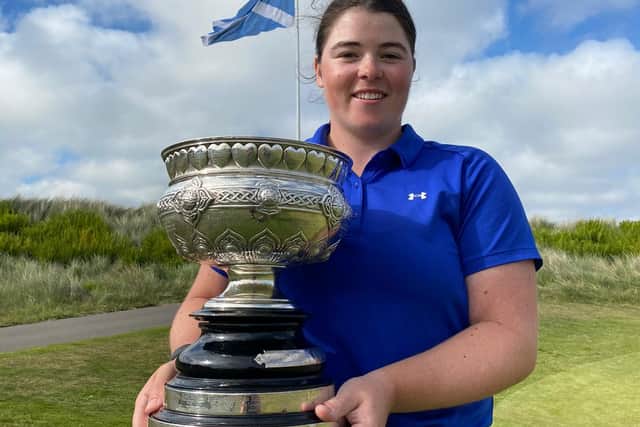 Swiss-based Cameron Neilson heads the ladies' team heading for Ballyliffen in Ireland. Picture: Scottish Golf.