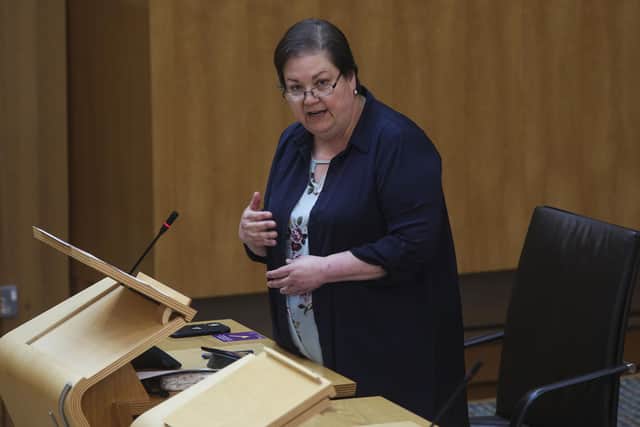 Jackie Baillie at the Scottish Parliament. Picture: PA