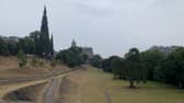 The grass and earth in Edinburgh's Princes St Gardens - the famous 'green' space in the heart of the capital - has been scorched by a prolonged heatwave across the UK which has seen record temperatures